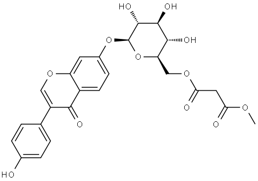 METHYLATION OF 6"-O-MALONYLDAIDZIN 结构式