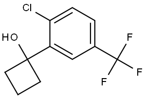 1-(2-chloro-5-(trifluoromethyl)phenyl)cyclobutanol 结构式