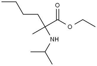 乙基 2-(异丙基氨基)-2-甲基己酸酯 结构式