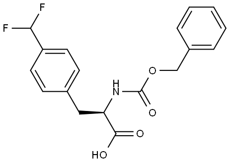 (R)-2-(((benzyloxy)carbonyl)amino)-3-(4-(difluoromethyl)phenyl)propanoic acid 结构式