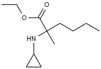 乙基 2-(环丙基氨基)-2-甲基己酸酯 结构式