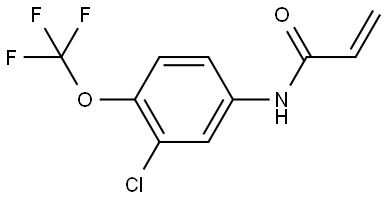 N-[3-Chloro-4-(trifluoromethoxy)phenyl]-2-propenamide 结构式