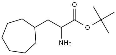 tert-butyl 2-amino-3-cycloheptylpropanoate 结构式