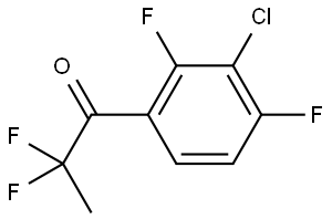 1-(3-chloro-2,4-difluorophenyl)-2,2-difluoropropan-1-one 结构式