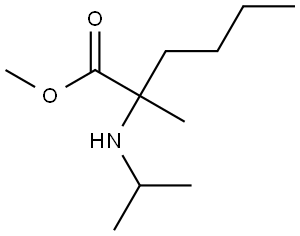 甲基 2-(异丙基氨基)-2-甲基己酸酯 结构式