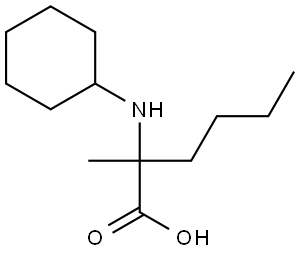 2-(环己基氨基)-2-甲基己酸 结构式