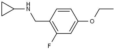 N-Cyclopropyl-4-ethoxy-2-fluorobenzenemethanamine 结构式