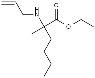 乙基 2-(烯丙基氨基)-2-甲基己酸酯 结构式