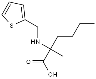 2-甲基-2-((噻吩-2-基甲基)氨基)己酸 结构式