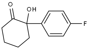 2-(4-fluorophenyl)-2-hydroxycyclohexan-1-one 结构式