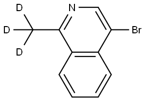 4-bromo-1-(methyl-d3)isoquinoline 结构式