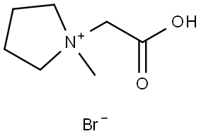 N-羧甲基-N- 甲基吡咯烷溴盐 结构式