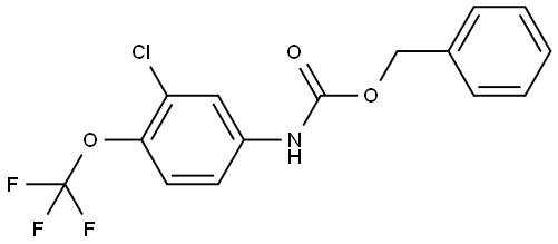 Phenylmethyl N-[3-chloro-4-(trifluoromethoxy)phenyl]carbamate 结构式