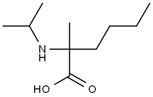 2-(异丙基氨基)-2-甲基己酸 结构式