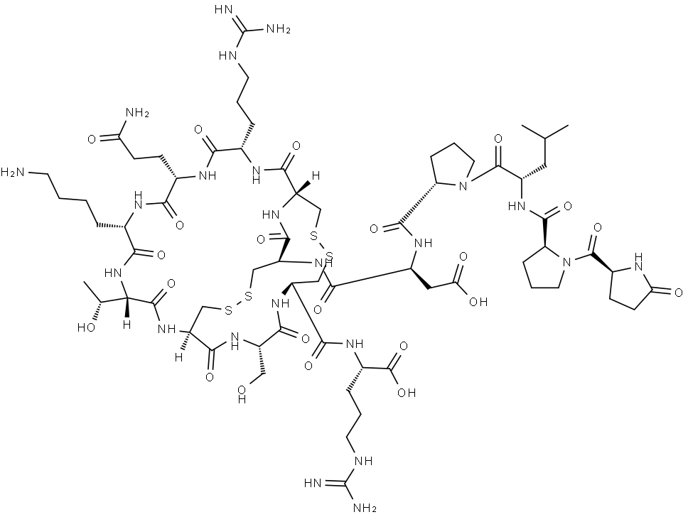 OREXIN A (1-15) (FREE ACID) TRIFLUOROACETATE SALT 结构式