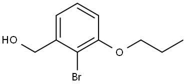 (2-bromo-3-propoxyphenyl)methanol 结构式