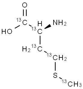 L-Methionine-13C5 结构式