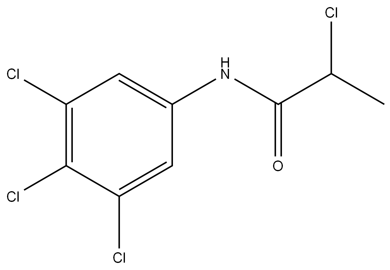 2-Chloro-N-(3,4,5-trichlorophenyl)propanamide 结构式