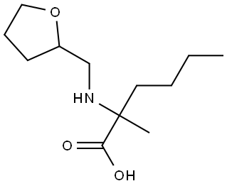 2-甲基-2-(((四氢呋喃-2-基)甲基)氨基)己酸 结构式