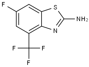 6-Fluoro-4-(trifluoromethyl)benzo[d]thiazol-2-amine 结构式