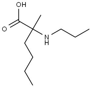2-甲基-2-(丙基氨基)己酸 结构式