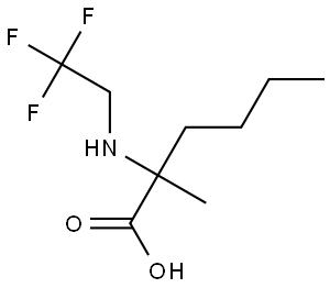 2-甲基-2-((2,2,2-三氟乙基)氨基)己酸 结构式