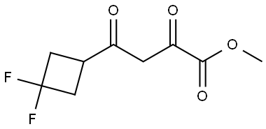 Cyclobutanebutanoic acid, 3,3-difluoro-α,γ-dioxo-, methyl ester 结构式