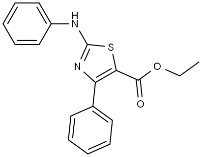 ethyl 4-phenyl-2-(phenylamino)thiazole-5-carboxylate 结构式