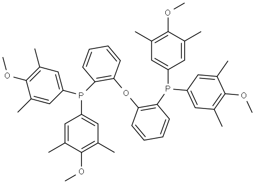 (氧基双(2,1-亚苯基))双(双(4-甲氧基-3,5-二甲基苯基)膦) 结构式