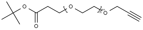 Propargyl-PEG14-t-butyl ester 结构式