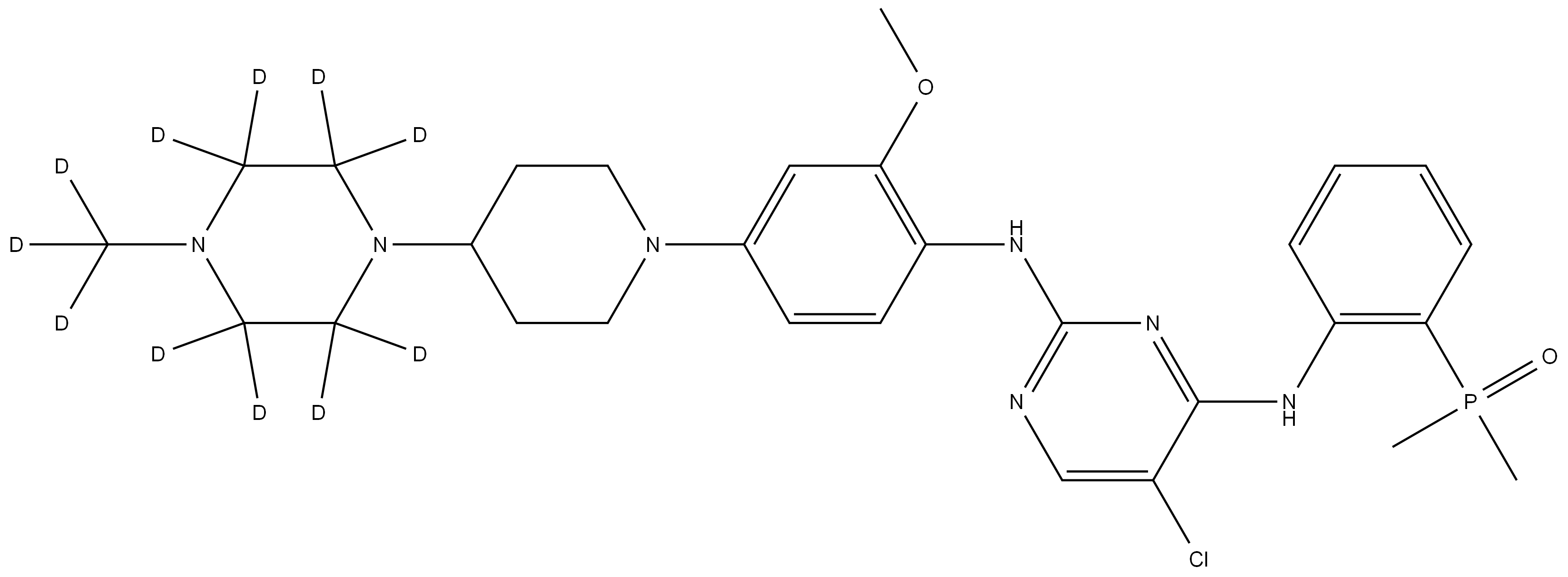 Brigatinib D11 结构式