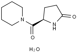 化合物 FASORACETAM MONOHYDRATE 结构式