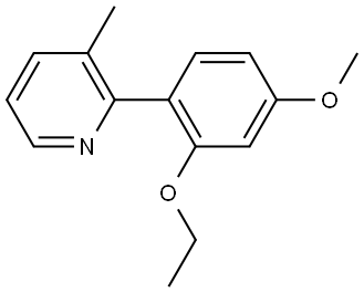 2-(2-Ethoxy-4-methoxyphenyl)-3-methylpyridine 结构式