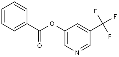 3-Pyridinol, 5-(trifluoromethyl)-, 3-benzoate 结构式