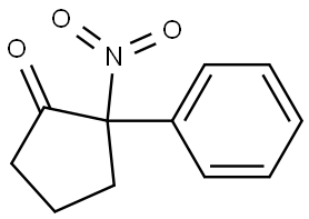 2-nitro-2-phenylcyclopentan-1-one 结构式