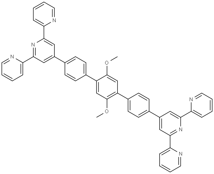 [1,4-methoxy-2,5-bis (4'-benzene-4'-tripyridine] benzene 结构式