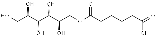 6-氧代-6-[[(2R,3R,4R,5R)-2,3,4,5,6-戊羟基己基]氧基]己酸 结构式