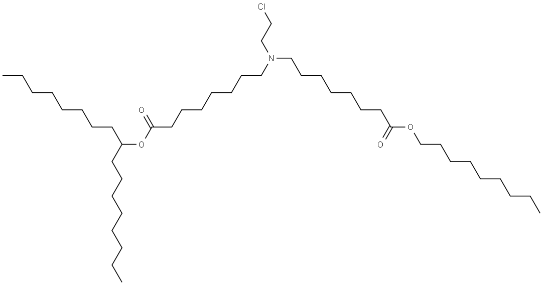 十七烷-9-基 8-((2-氯乙基)(8-(壬氧基)-8-氧代辛基)氨基)辛酸酯 结构式