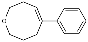 5-PHENYL-3,4,7,8-TETRAHYDRO-2H-OXOCINE 结构式