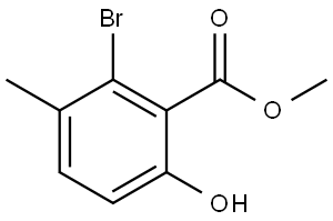methyl 2-bromo-6-hydroxy-3-methylbenzoate 结构式