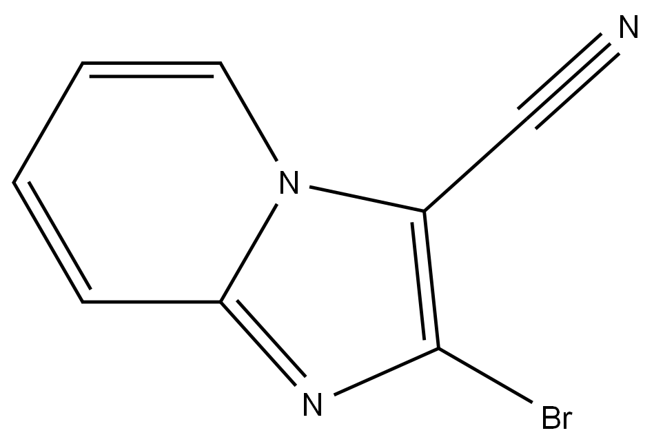 2-溴咪唑并[1,2-A]吡啶-3-腈- 结构式
