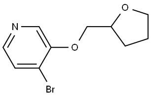 4-bromo-3-((tetrahydrofuran-2-yl)methoxy)pyridine 结构式