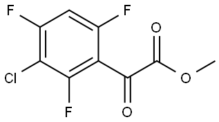 Methyl 3-chloro-2,4,6-trifluoro-α-oxobenzeneacetate 结构式