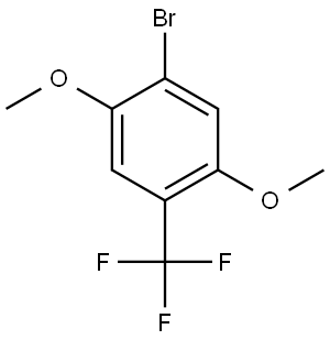 1-bromo-2,5-dimethoxy-4-(trifluoromethyl)benzene 结构式