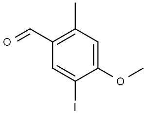 5-iodo-4-methoxy-2-methylbenzaldehyde 结构式