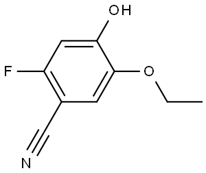 5-Ethoxy-2-fluoro-4-hydroxybenzonitrile 结构式