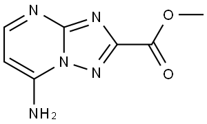 methyl 7-amino-[1,2,4]triazolo[1,5-a]pyrimidine-2-carboxylate 结构式