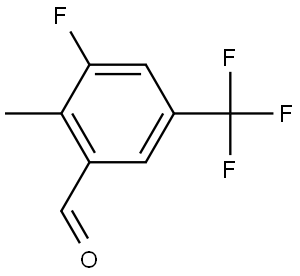 3-Fluoro-2-methyl-5-(trifluoromethyl)benzaldehyde 结构式