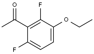 1-(3-ethoxy-2,6-difluorophenyl)ethanone 结构式