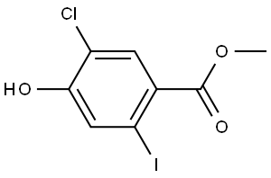 Methyl 5-chloro-4-hydroxy-2-iodobenzoate 结构式